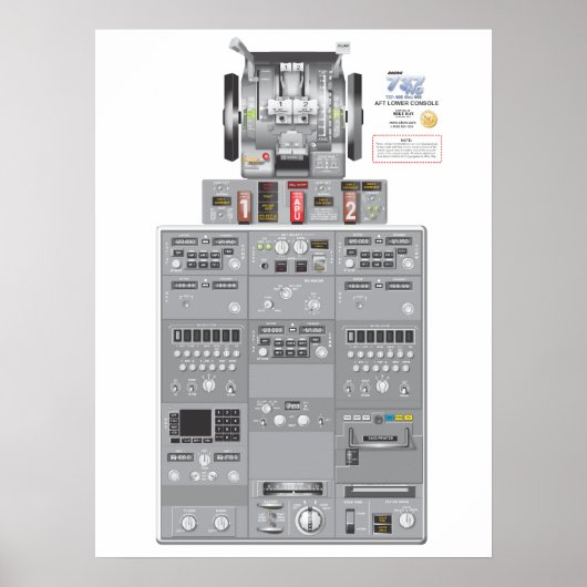 737NG Lower Aftポスター ポスター (正面)