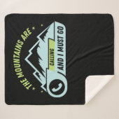 73.ハイキング山々が呼び出している私は行かなければならない シェルパブランケット (正面(横))