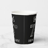 73rd誕生日パーティー:アールデコスタイル+名前をカスタムする 紙コップ (右)