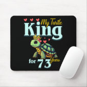 73rd Wedding Anniversary Couples My Turtle King Fo マウスパッド (マウス)