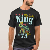 73rd Wedding Anniversary Couples My Turtle King Fo Tシャツ (正面)