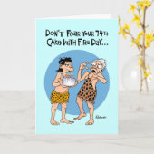 74おもしろい誕生日 カード (黄色い花)