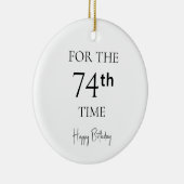 74回目のお誕生日おめでとう セラミックオーナメント (右)