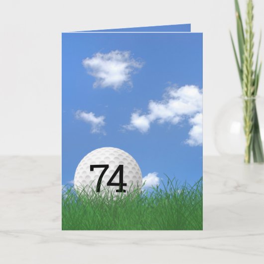 74歳の誕生日 カード (正面)