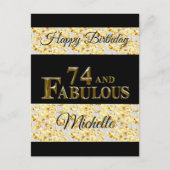 74歳の誕生日 ポストカード (正面)