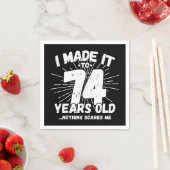 74歳皮肉ミームおもしろい74誕生日 スタンダードカクテルナプキン (インサイチュ)