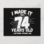 74歳皮肉ミームおもしろい74誕生日 ポストカード (正面)