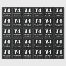 74番目の誕生日-インスパイアアールデコ検索"74"，名前 ラッピングペーパー