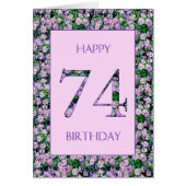 74誕生日紫デイジー (正面)