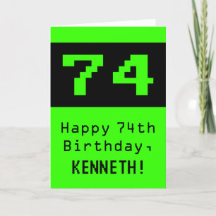 74誕生日:ネディ/オタク系のスタイル「74」と名前 カード
