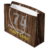74誕生日: Country インスパイア Western  Look, Name ラージペーパーバッグ (裏面アングル)