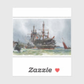 74門の3等戦列艦HMS Implacable シール (シート)
