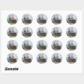 74門の3等戦列艦HMS Implacable ラウンドシール (シート)