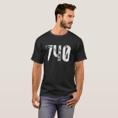 740 エリアコード ニューアーク オハイオ モバイル 携帯電話 エリアコード Tシャツ (正面フル)