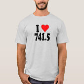 「741.5」のTシャツ Tシャツ (正面)