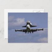 747とシャトル到着、オタワ国際的エア ポストカード (正面/裏面)