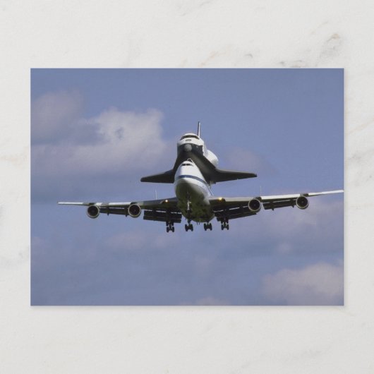 747とシャトル到着、オタワ国際的エア ポストカード (正面)