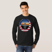 747ジャンボジェット航空飛行機スポッティング Tシャツ (正面フル)