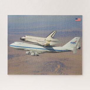 747宇宙シャトルキャリア航空機(16x20インチ) ジグソーパズル