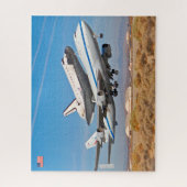 747宇宙シャトルキャリア航空機(16x20インチ) ジグソーパズル (縦)