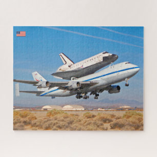 747宇宙シャトルキャリア航空機(16x20インチ) ジグソーパズル