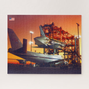 747宇宙シャトルキャリア航空機(16x20インチ) ジグソーパズル