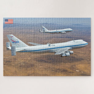 747宇宙シャトルキャリア航空機(20x30インチ) ジグソーパズル