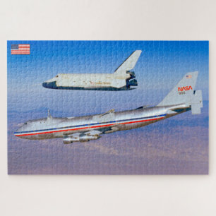 747宇宙シャトルキャリア航空機(20x30インチ) ジグソーパズル