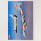 747宇宙シャトルキャリア航空機(20x30インチ) ジグソーパズル (縦)