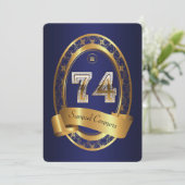 74，誕生日パーティーの女性，色エレガント, 招待状 (スタンド正面)