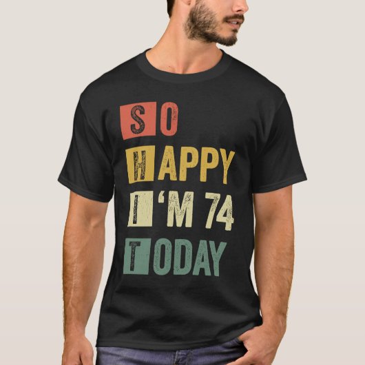 74 74th皮肉誕生日 tシャツ (正面)