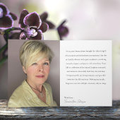 74 & Fabulous Orchid Photo Birthday Greeting Card カード