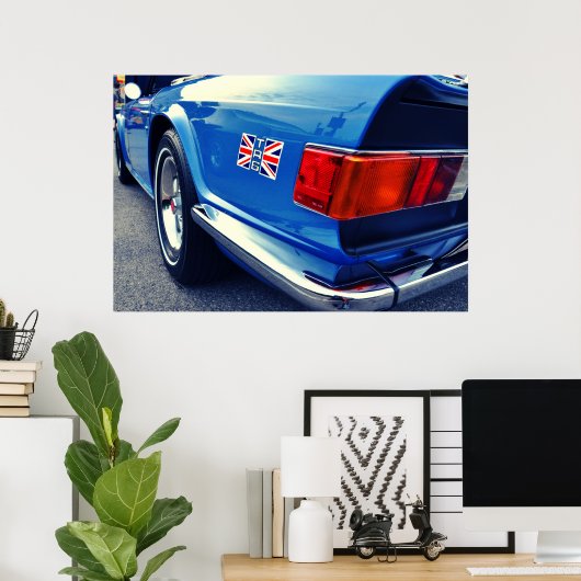 '74 TR6 ポスター (ホームオフィス)