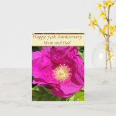 74thアニバーサリー編集可能 カード (黄色い花)