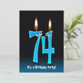 74thバースデーパーティー招待状 招待状 (スタンド正面)