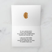 74th Birthday card for a cookie lover カード (内部)