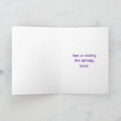 74th Birthday: Fun Graffiti-Inspired Rainbow 74 カード (内部)