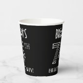 74th Birthday Party:アールデコスタイル+名前をカスタムする 紙コップ (左)