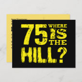 75おもしろい年目の誕生日V01Gの保存日 案内ポストカード (正面/裏面)