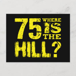 75おもしろい年目の誕生日V01Gの保存日 案内ポストカード