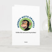 75おもしろい番目の誕生日カー男性へド カード (裏面)