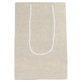 75おもしろい誕生日のヤギ ミディアムペーパーバッグ (裏面)