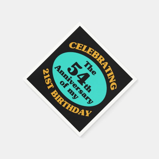 75おもしろい誕生日ギャグギフト スタンダードカクテルナプキン (角)