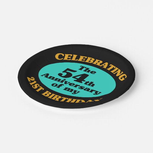 75おもしろい誕生日ギャグギフト ペーパープレート (アングル)