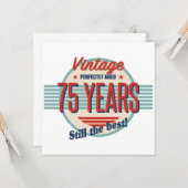 75おもしろい誕生日旧ファッションド カード (正面/裏面インサイチュ)