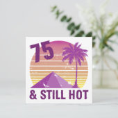 75おもしろい誕生日熱 カード (スタンド正面)