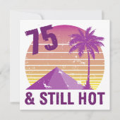 75おもしろい誕生日熱 カード (正面)