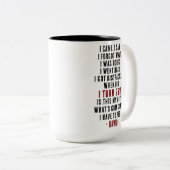 75おもしろい誕生日老笑わされる老ジョークカスタム ツートーンマグカップ (正面右)