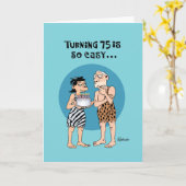 75おもしろい誕生日 カード (黄色い花)