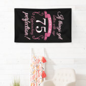 75おもしろい誕生日「完璧」 横断幕 (インサイチュ)